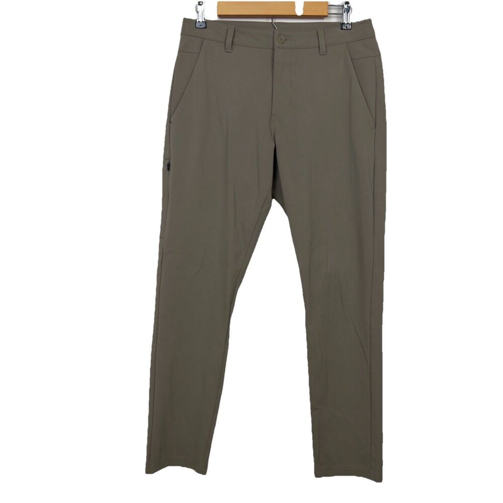 BYLT Everyday Pants 2.0 Men’s 32x30 Skinny Taupe Performance Stretch Chino Tech